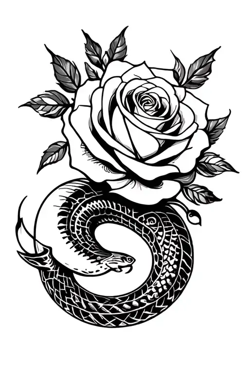 Roses An A Snake