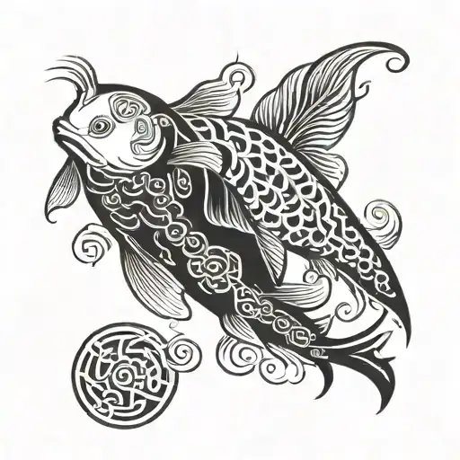 Yin Yang Koi Fish