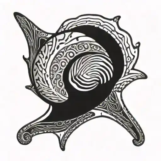 Shell With A Letter P