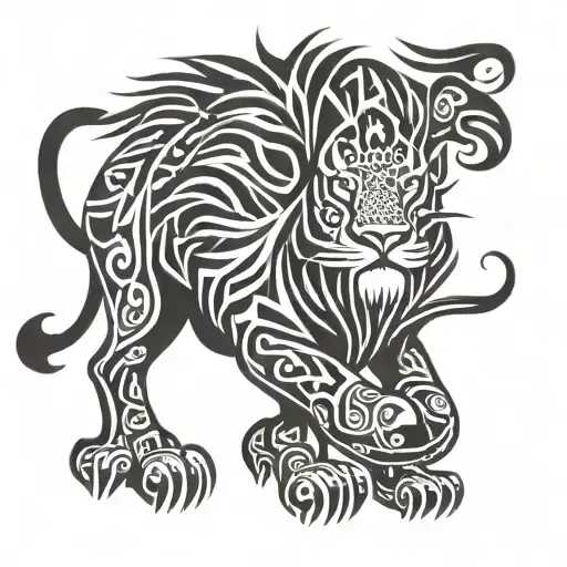 Lion With Open Inscription Ron48