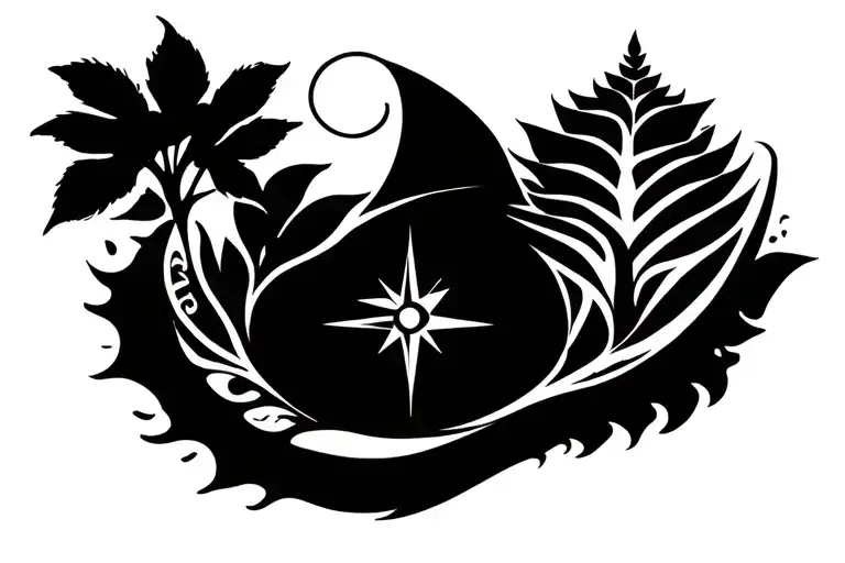 Compass And Garden Growing