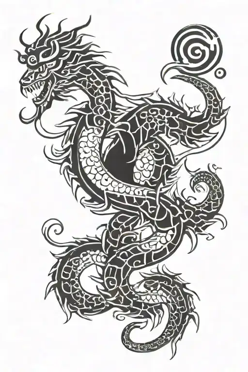 Japanese Mixed With Tribal Tattoo Add Scorpios And A Symbol For Georgia