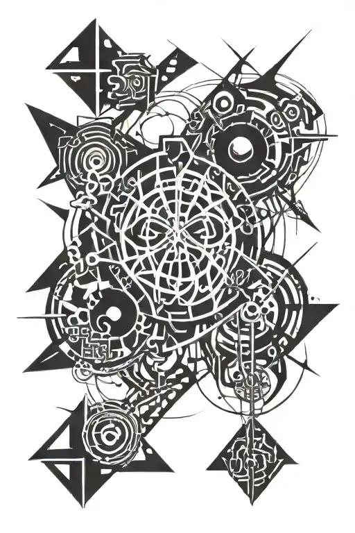 Chaotic Lines Similar To Horror