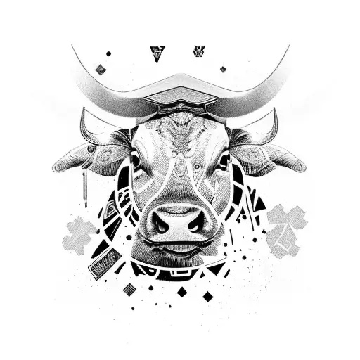 Cow Behind A Tortoise