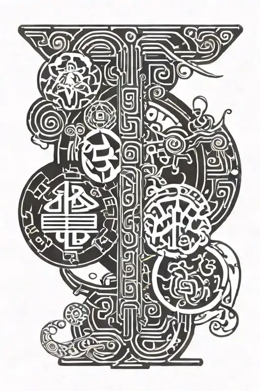 Kaizen Japanese Characters Combined With Psilocybin Molecule