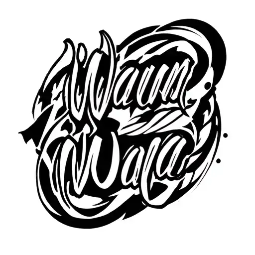 William In Black With Wawa Words