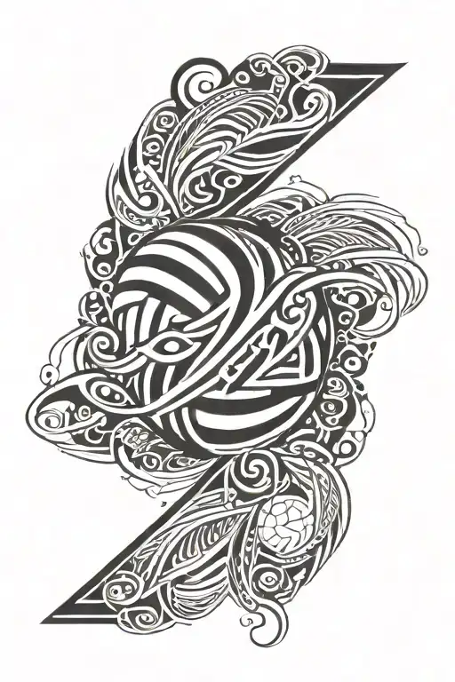 Volleyball And Hawaii Number 12