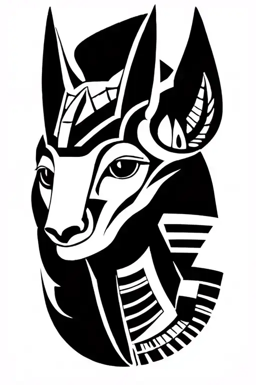 Tribal Egyptian God Anubis