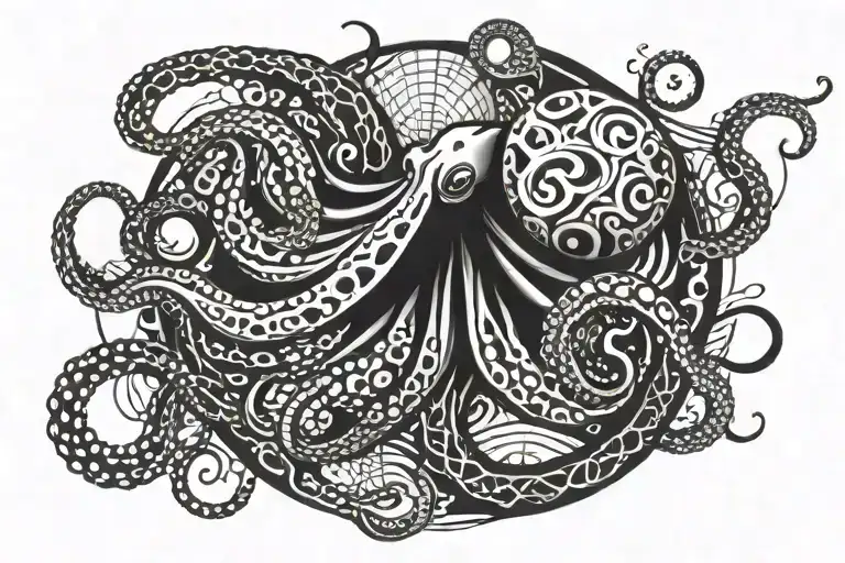 Octopus And Globe