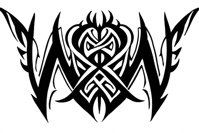 Mw Initials Intertwined