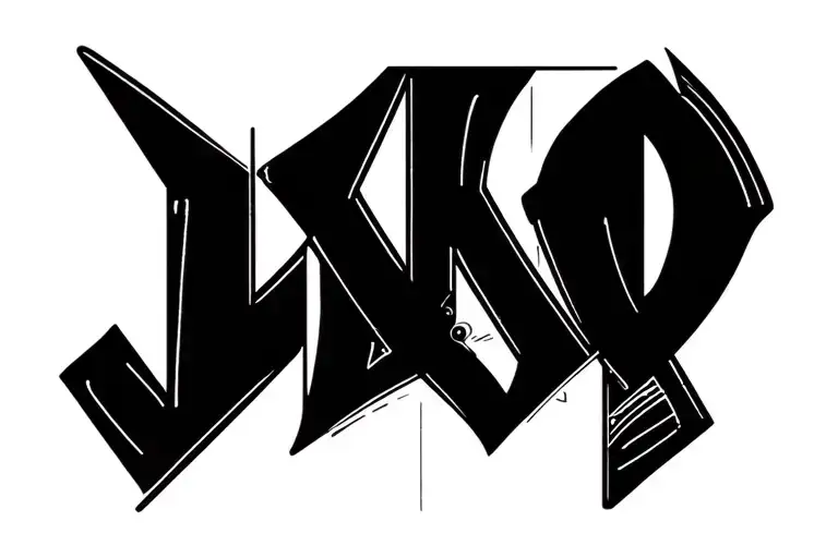 Minimalist Word Indigo