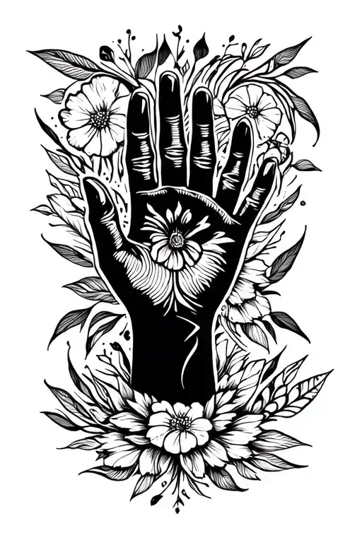Trust The Process Everything Happens For A Reason Path Of Life Feminine Hand Tattoo Template