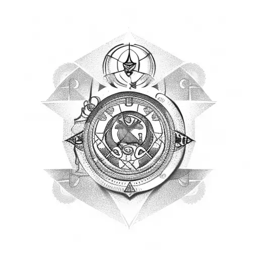 Cancer Zodiac Sign Symbol With The Virgo And Scorpio Symbols Within