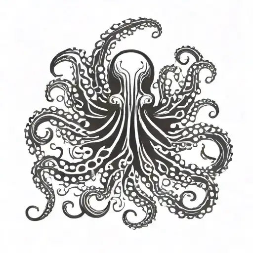 Octopus Wrapping Its Tentacles