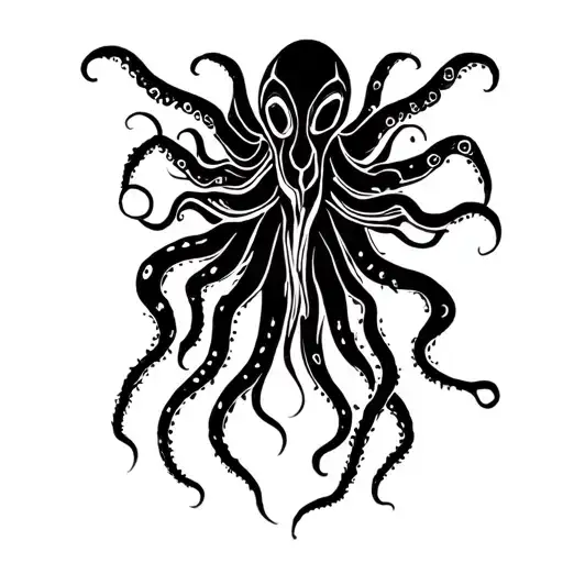 Cthullu Style Hawaiano Design Incorporating Elements