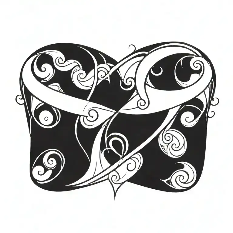 Upside Down Triquetra Heart