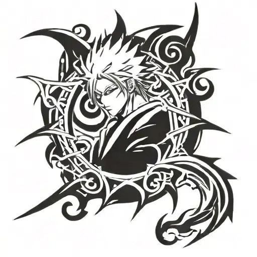 Bleach Anime Tattoo Design