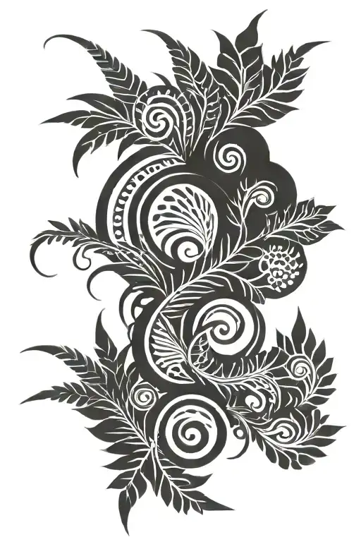 Ferns And Tribal Layers