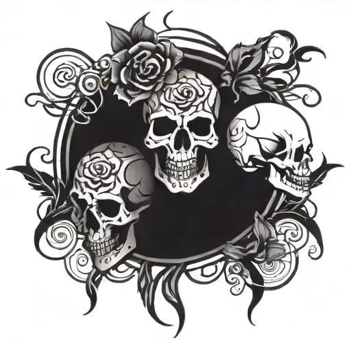 Skull And Roses Growing