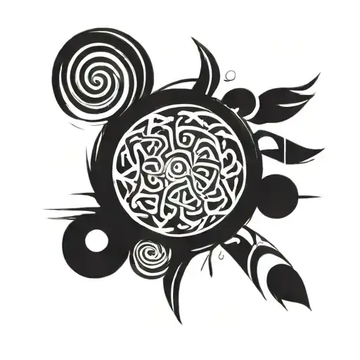 Spiral Paint Stroke