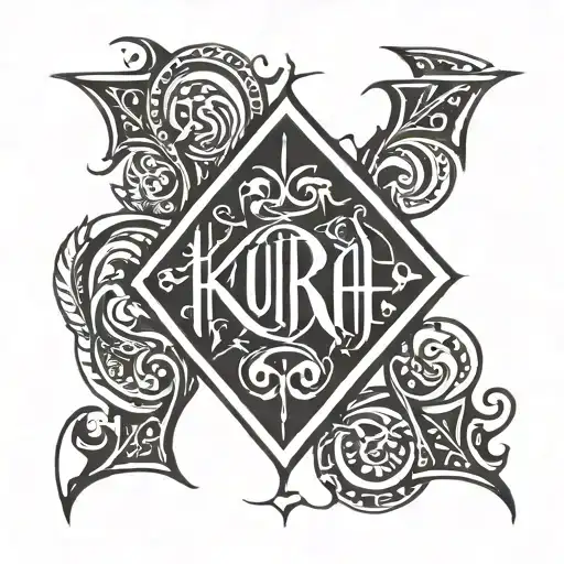 Kura In Gothic Letters M