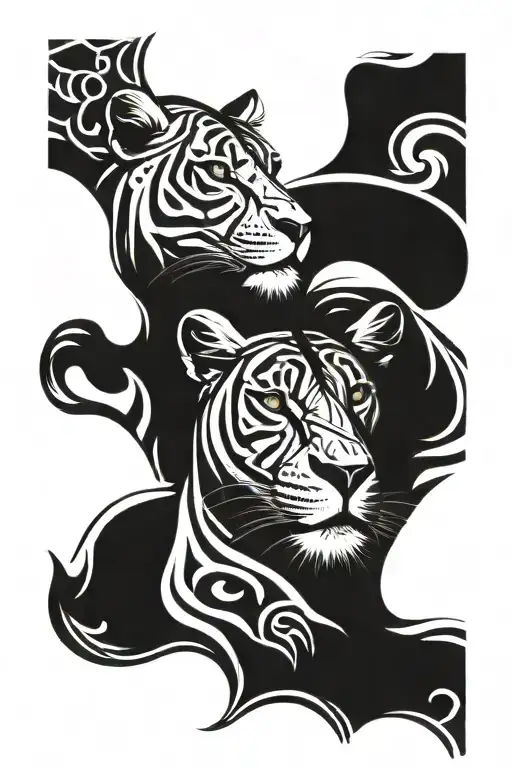 Lioness And Cub