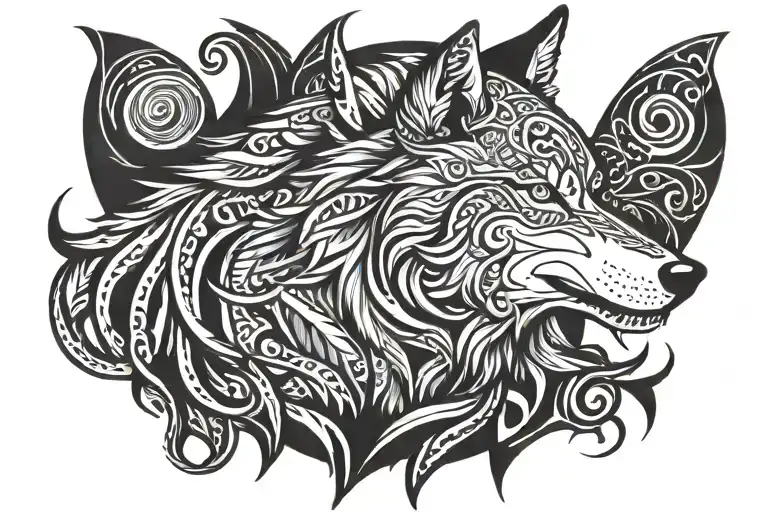 Wolf Howling At The Moon