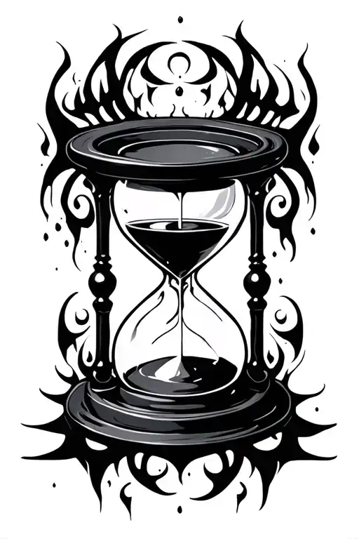 Grungy Goth Hourglass