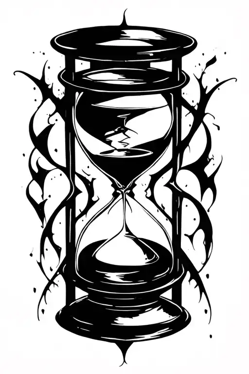 Grungy Goth Hourglass