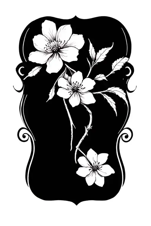 Cherry Blossom Tattoo Design