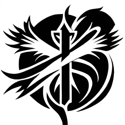 Cross Tattoo With God