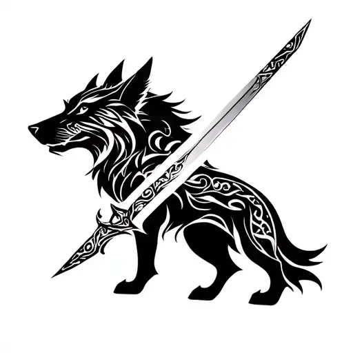 Sword And Wolf Islamic