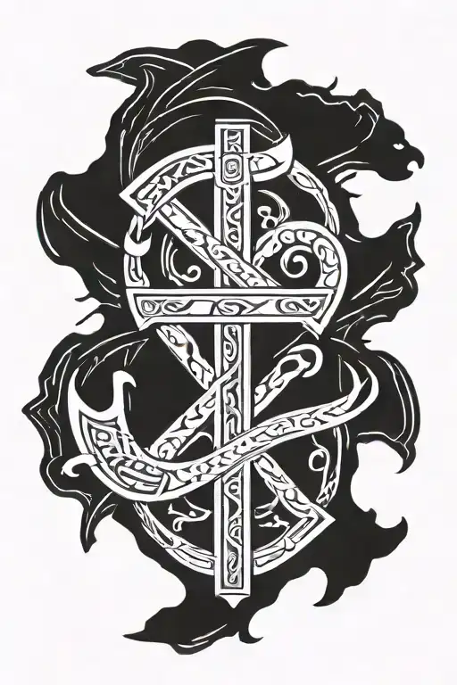 Road Sign Viking Rune