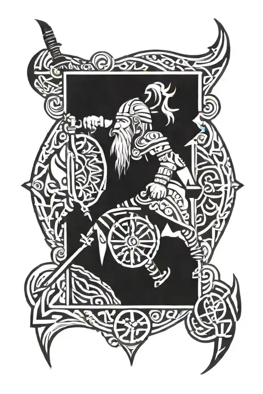Vegvisir Viking Warrior