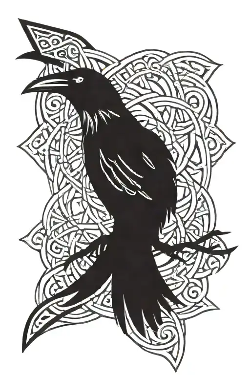 Raven Norse Knotwork