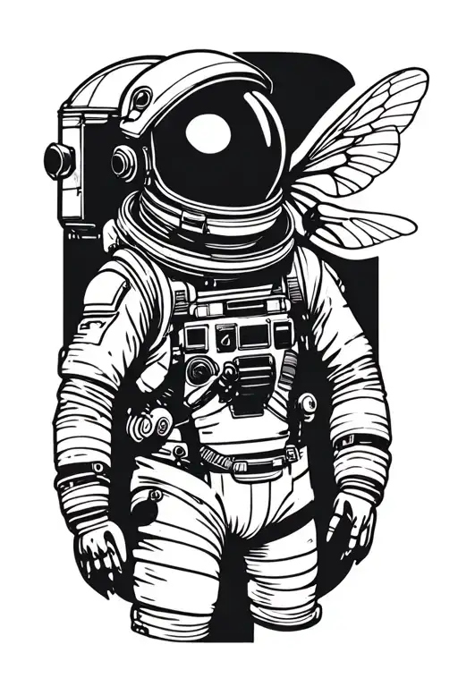 Honey Bee In An Astronaut Suit
