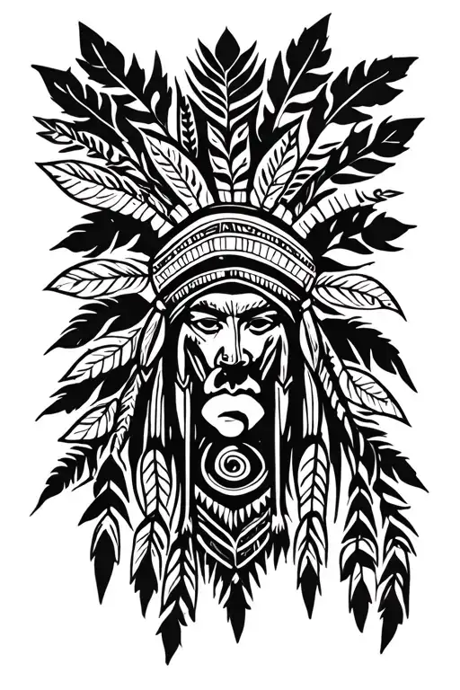 Native American Forrest Background