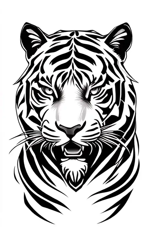 White Tiger Head