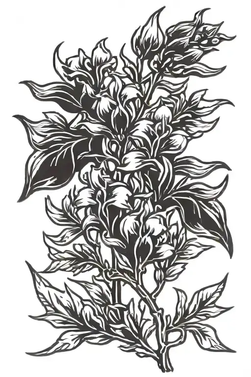 Bluebonnet Sprig