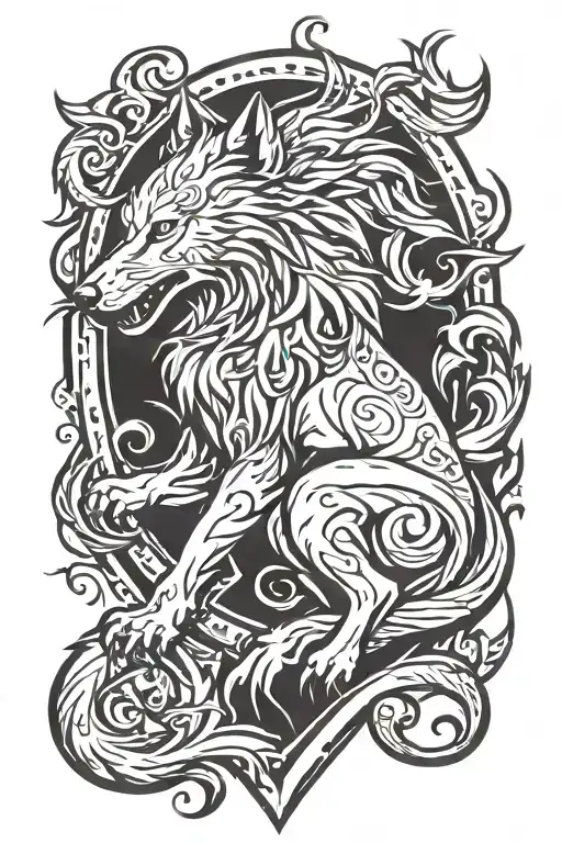 Wolf Rampant Scottish Heraldry