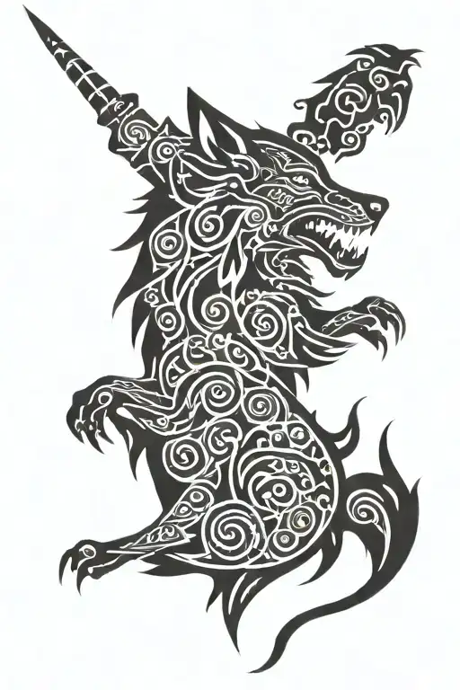 Wolf Rampant Heraldry