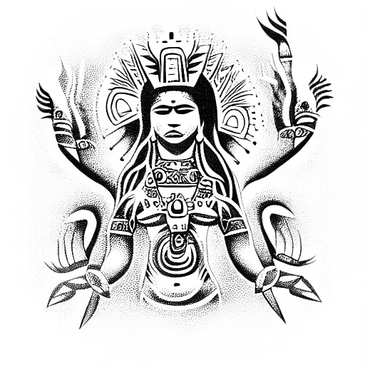 Mayan Our Lady Of Guadelupe