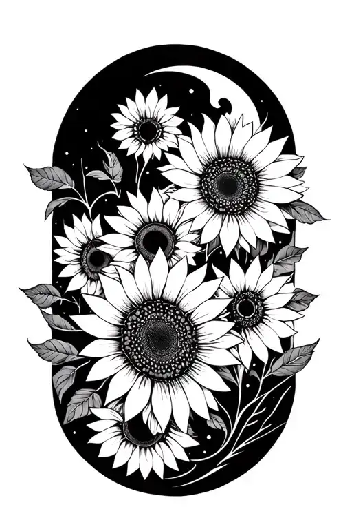 Moon Sunflowers