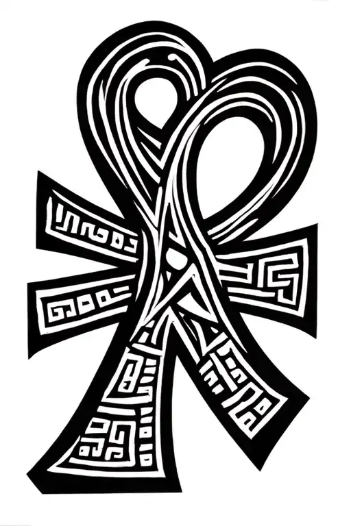 Ankh Symbol With The Numbers 369