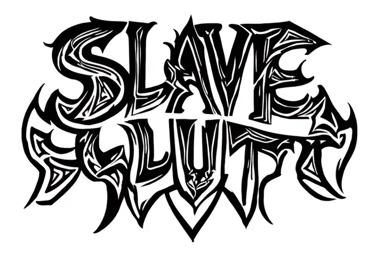 Slave Slut Sign