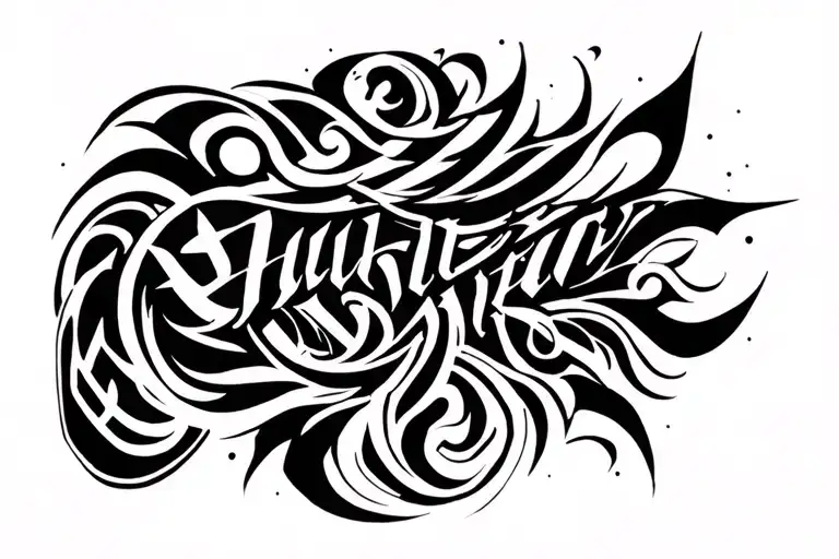 Many Lines And Shapes And Text Of Men