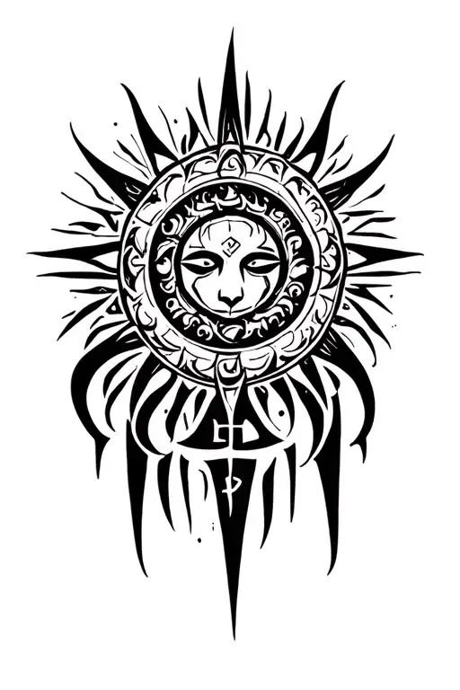 A Black Sun Viking Runes