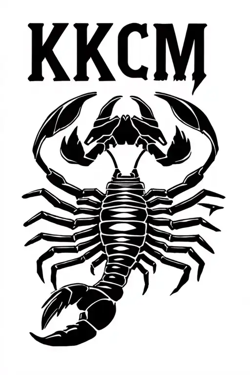 Scorpion With Kcm Letters