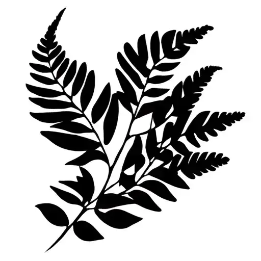 Tribal Fern Leaf