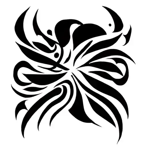 Tribal Afro Brazilian Inspired Tattoo Designed To Wrap Around The Arm